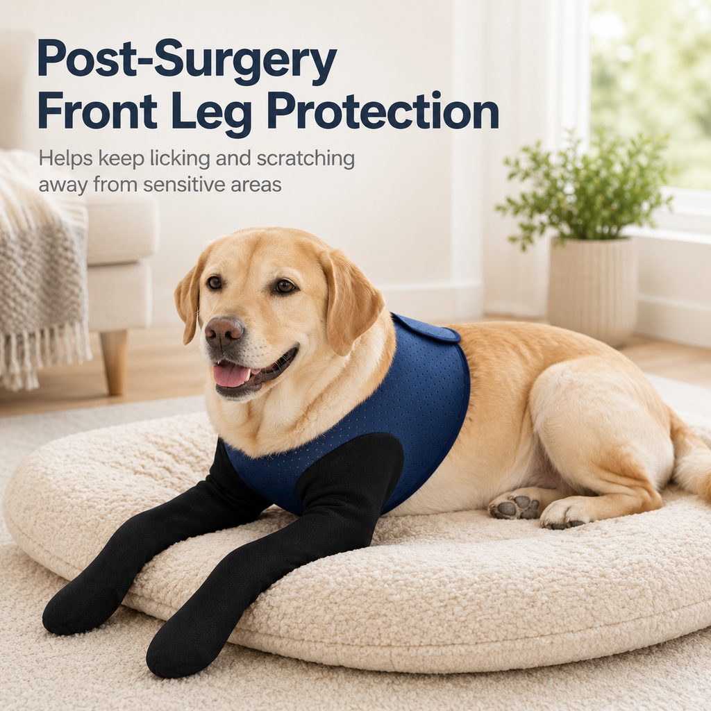 Dog Front Leg Recovery Sleeves – Cone-Free Anti-Lick