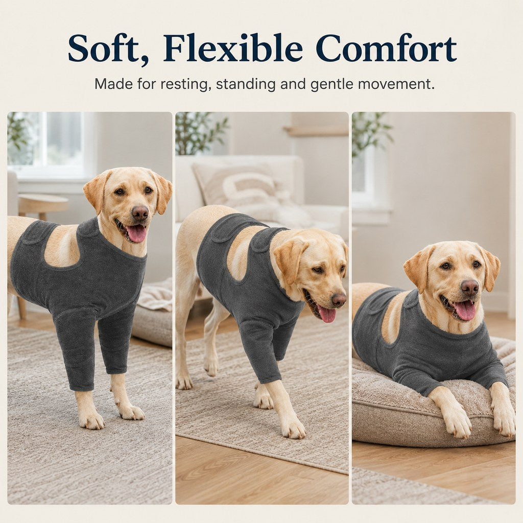 Dog Front Leg Recovery Suit – Helps Stop Licking