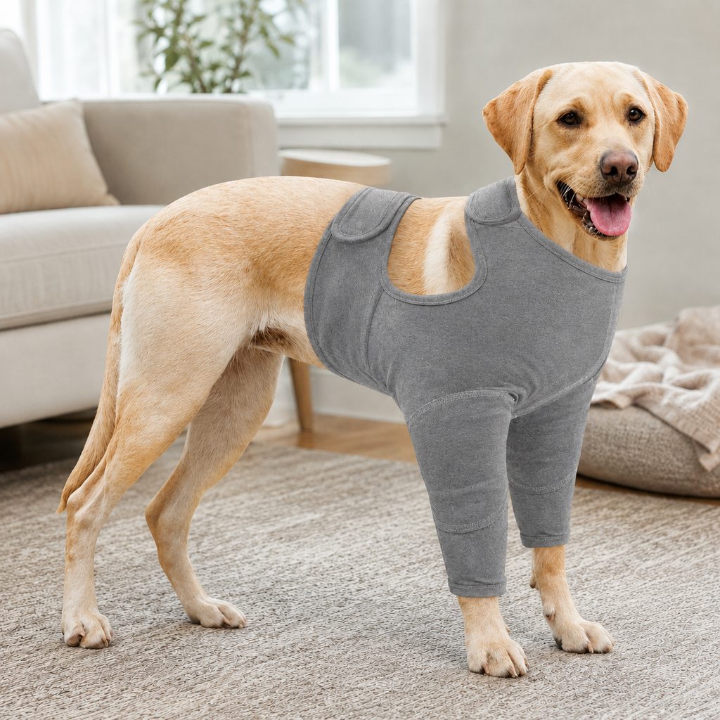 Dog Front Leg Recovery Suit – Helps Stop Licking
