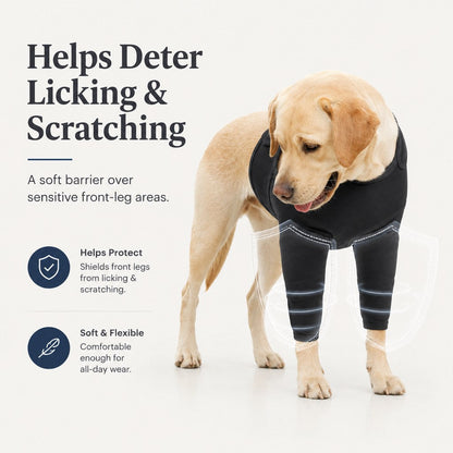 Dog Front Leg Recovery Suit – Helps Stop Licking