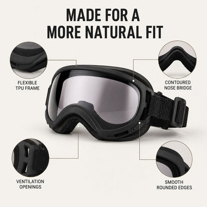 Photochromic Dog Goggles – Wind & Dust Protection