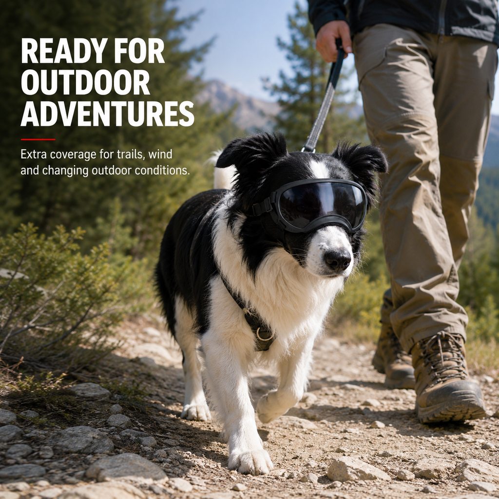 Photochromic Dog Goggles – Wind & Dust Protection