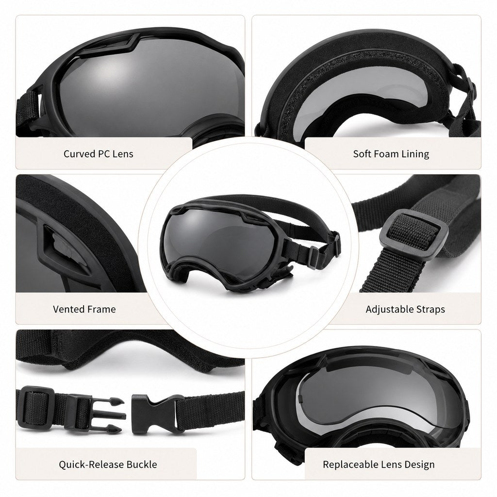 Outdoor Dog Goggles – Dust, Sand & Wind Protection