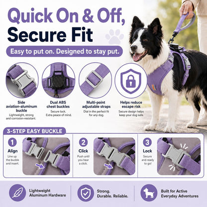 2-in-1 No-Pull Harness – Built-In Retractable Leash