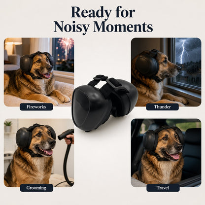 Dog Noise-Reducing Ear Muffs – Calm During Fireworks