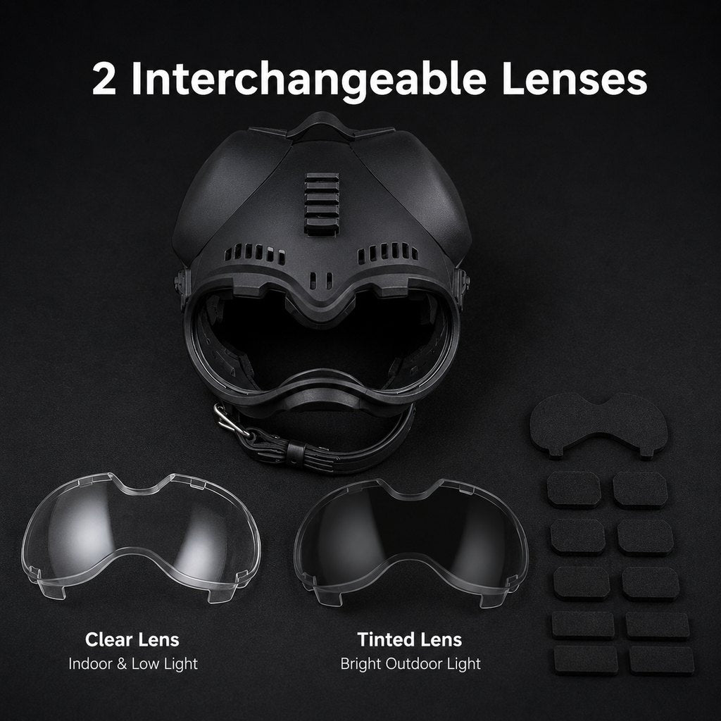 Tactical Dog Helmet with Goggles – Eye Protection Outdoors