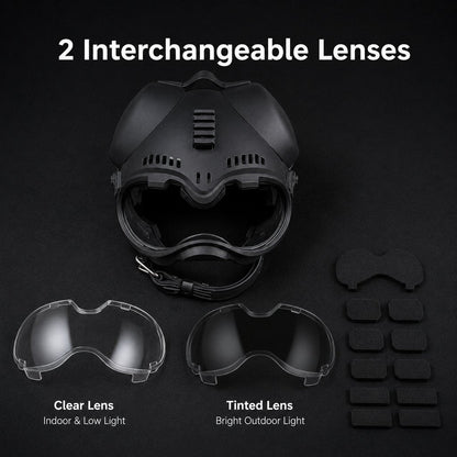 Tactical Dog Helmet with Goggles – Eye Protection Outdoors