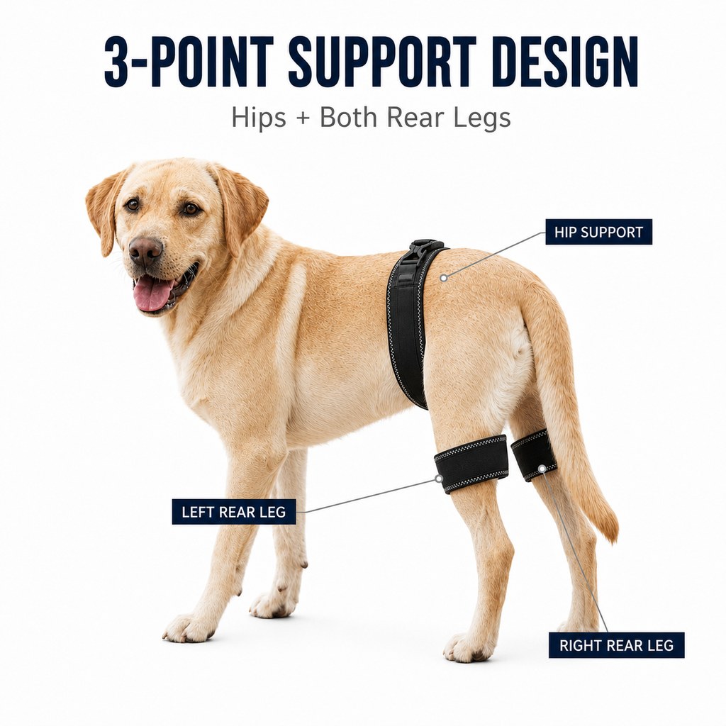 Dog Hip & Rear Leg Brace – Stability for Senior Dogs