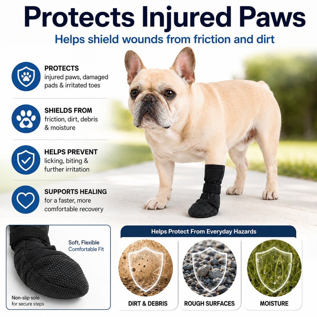 Dog Paw Recovery Boot – Anti-Lick Paw Cover