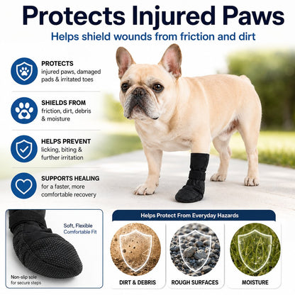 Dog Paw Recovery Boot – Anti-Lick Paw Cover
