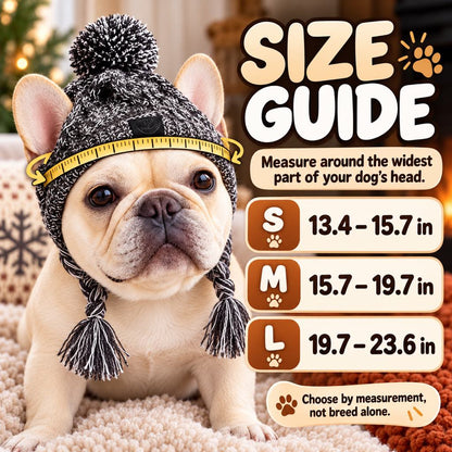 French Bulldog Winter Knit Hat – Ear Openings
