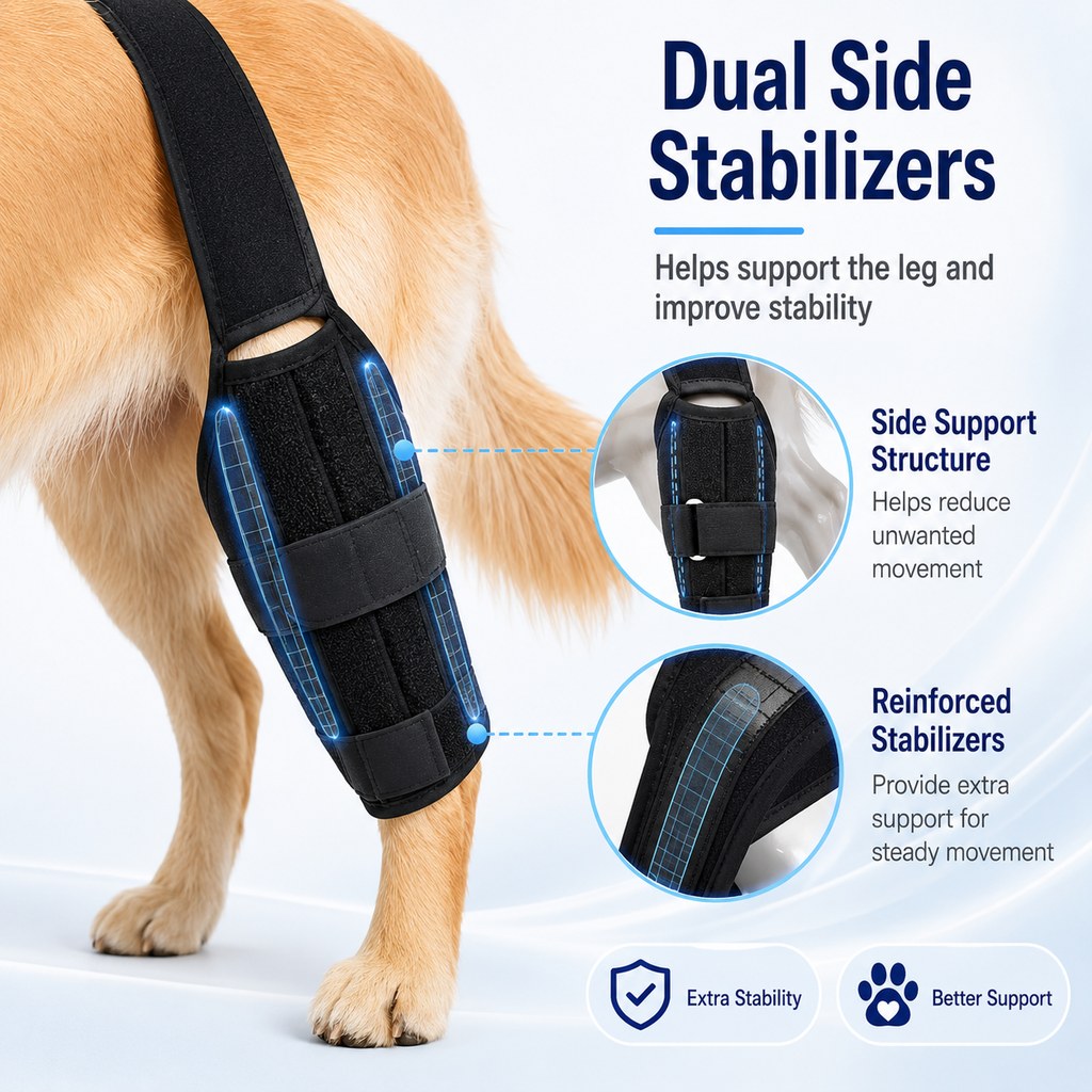 Adjustable Dog Leg Brace – Front or Hind Support