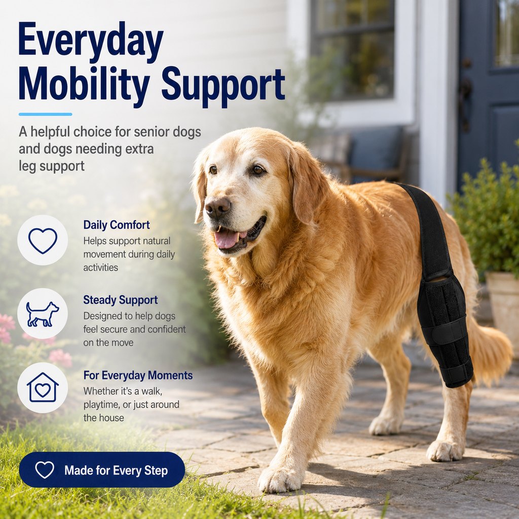 Adjustable Dog Leg Brace – Front or Hind Support