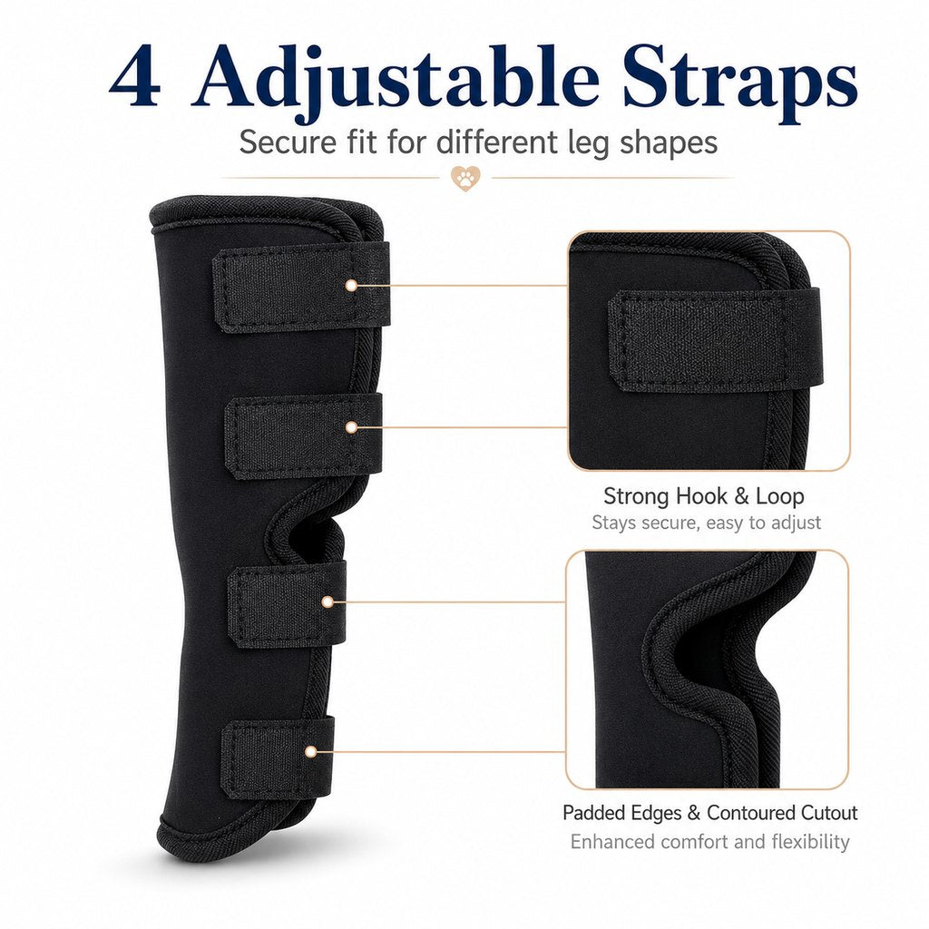 Dog Rear Leg Recovery Brace – Stops Licking After Surgery