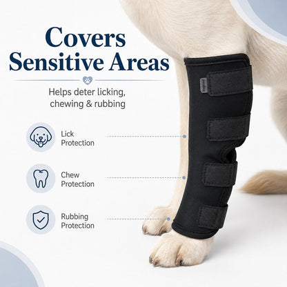 Dog Rear Leg Recovery Brace – Stops Licking After Surgery