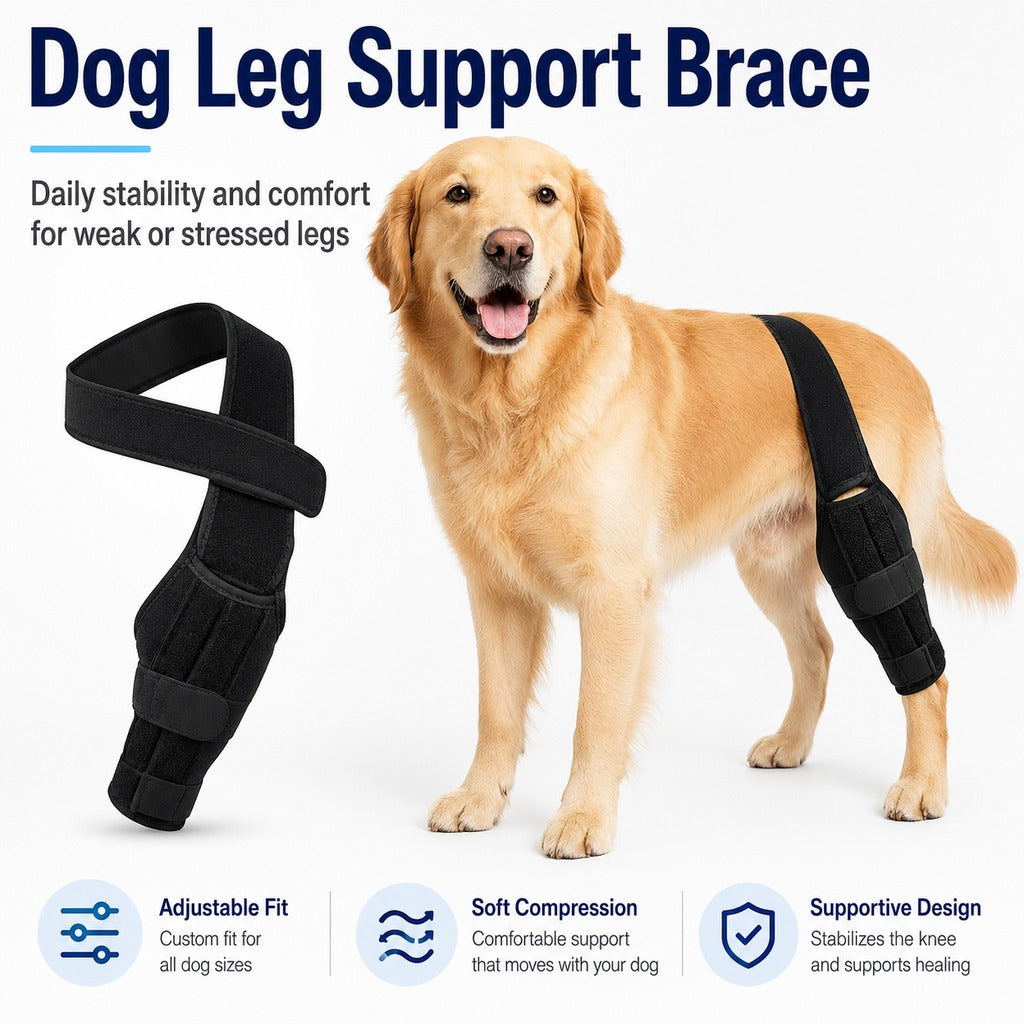 Adjustable Dog Leg Brace – Front or Hind Support