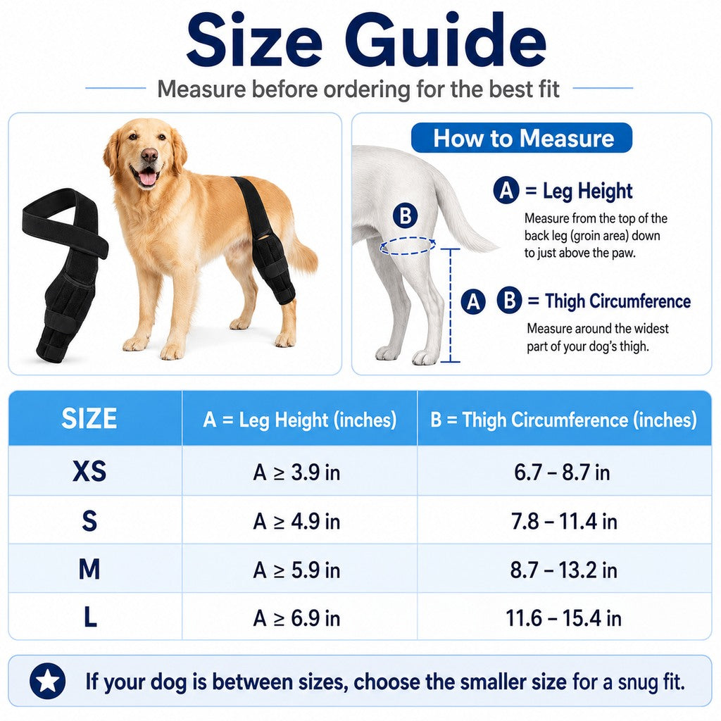 Adjustable Dog Leg Brace – Front or Hind Support