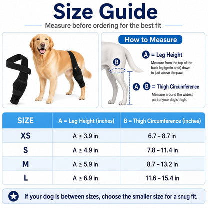 Adjustable Dog Leg Brace – Front or Hind Support