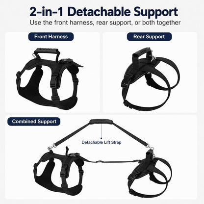 Large Dog Full-Body Lift Harness – Stairs & Car Help