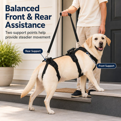 Large Dog Full-Body Lift Harness – Stairs & Car Help