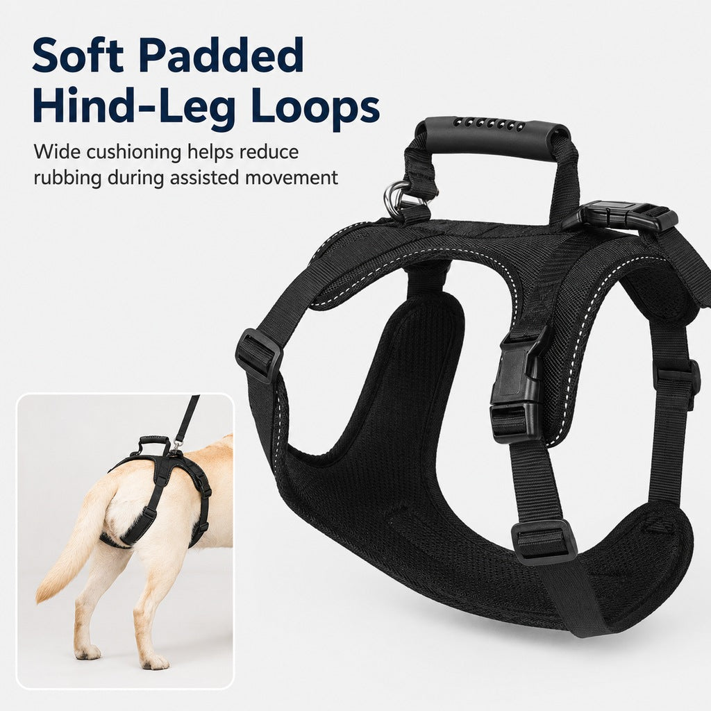 Large Dog Full-Body Lift Harness – Stairs & Car Help