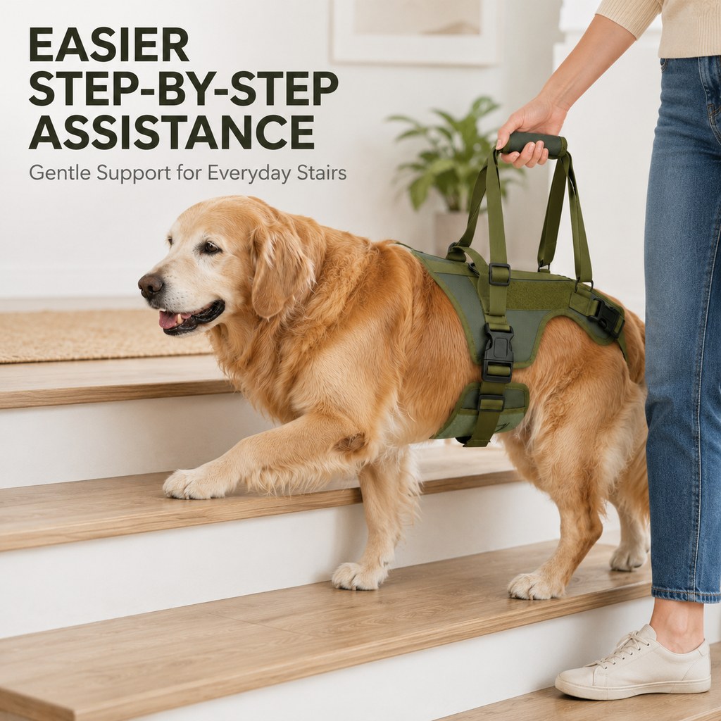 Full-Body Dog Lift Harness – Stairs & Car Support