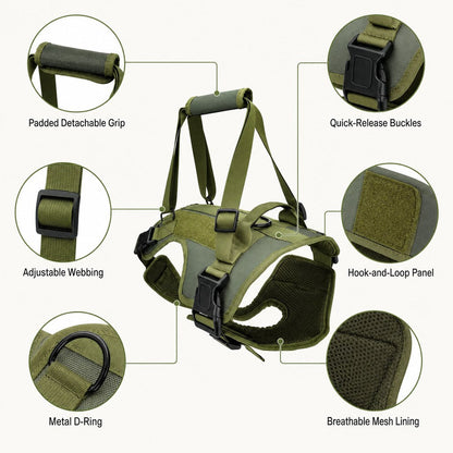 Full-Body Dog Lift Harness – Stairs & Car Support