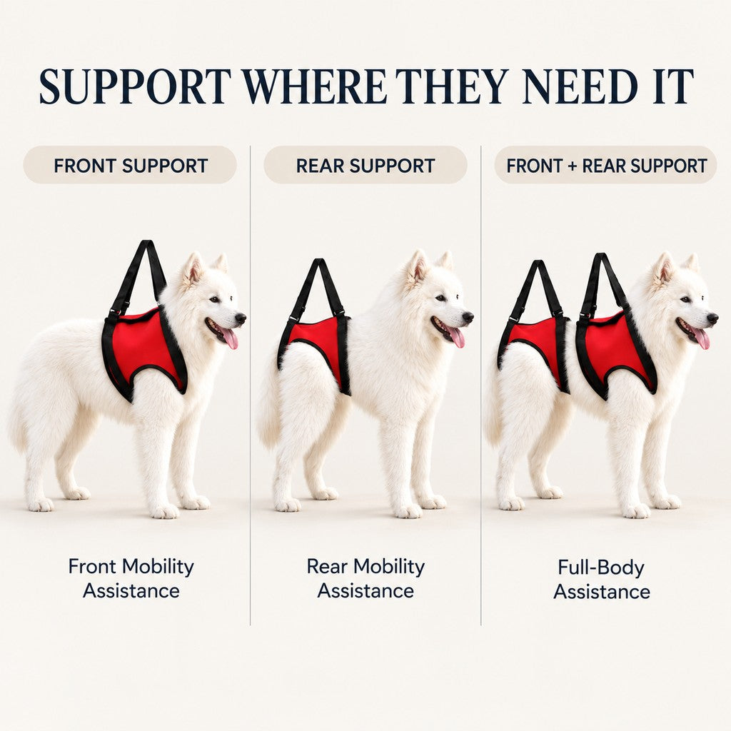 Dog Mobility Lift Harness – Front & Rear Support