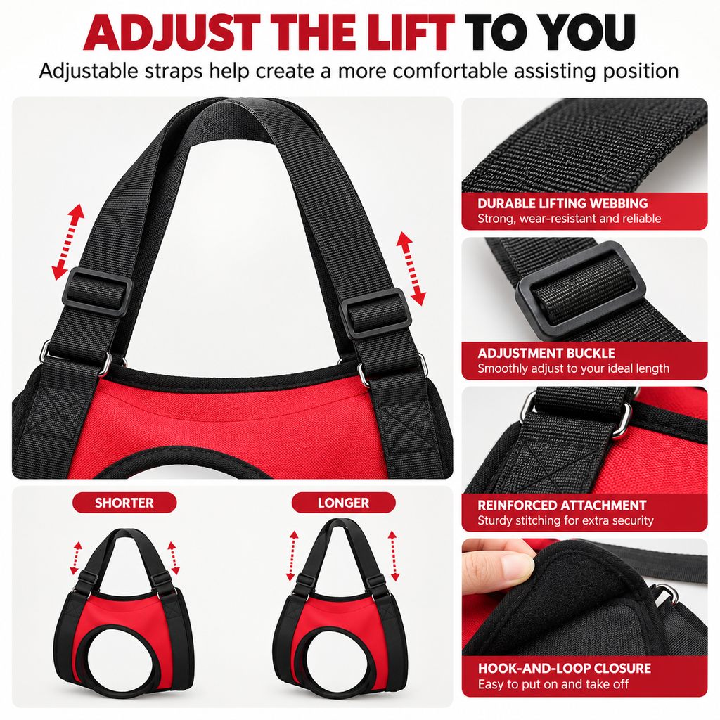 Dog Mobility Lift Harness – Front & Rear Support