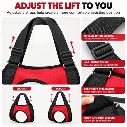 Dog Mobility Lift Harness – Front & Rear Support
