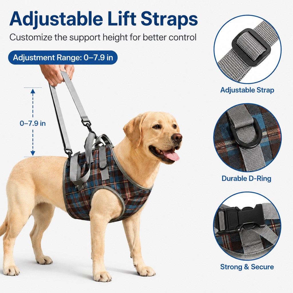 Dog Mobility Harness – Front or Rear Lift Assist