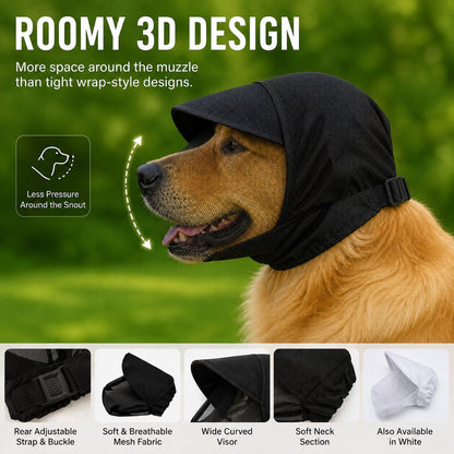 Anti-Scavenging Dog Muzzle – Breathable Mesh Hood