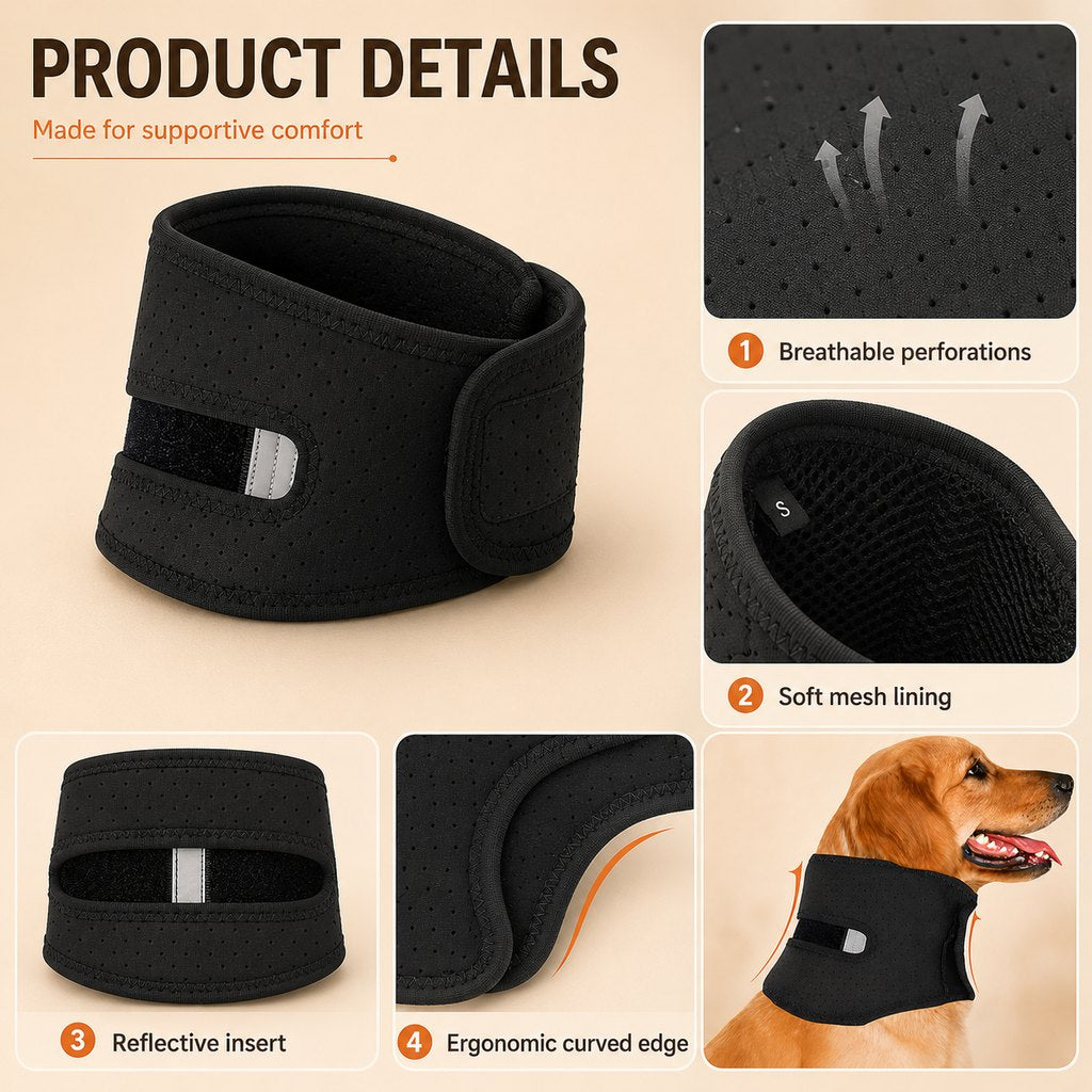 Soft Dog Neck Brace – Comfortable Post-Surgery Support