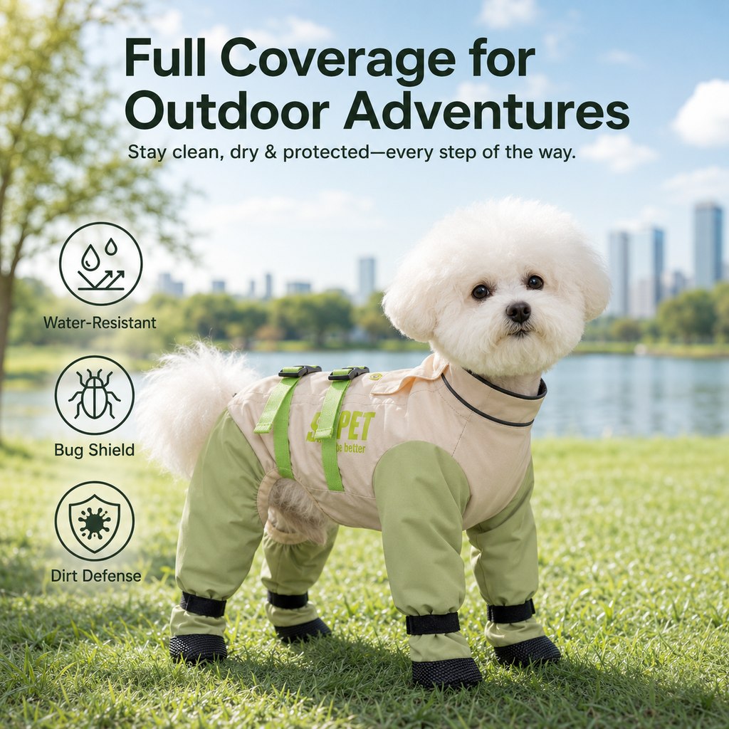 Dog Outdoor Protection Suit – Cleaner Fur on Walks