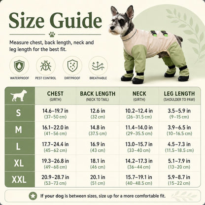 Dog Outdoor Protection Suit – Cleaner Fur on Walks