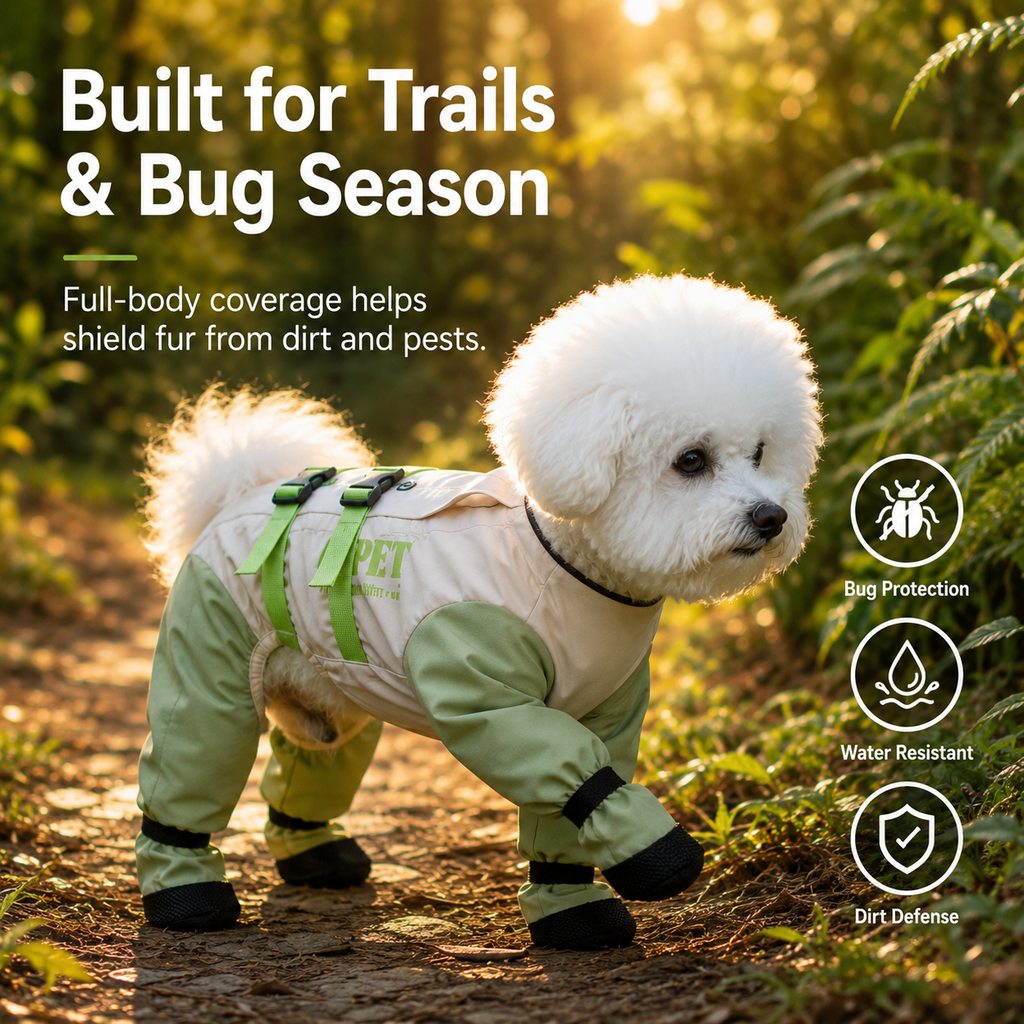 Dog Outdoor Protection Suit – Cleaner Fur on Walks