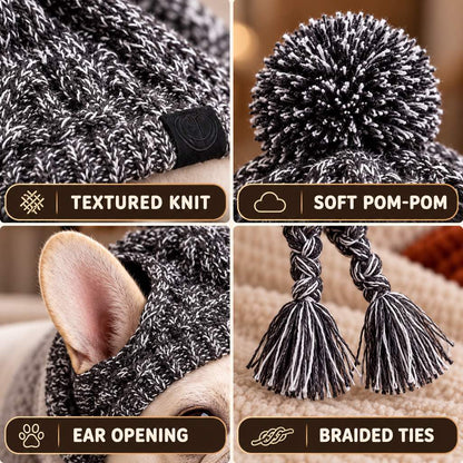 French Bulldog Winter Knit Hat – Ear Openings