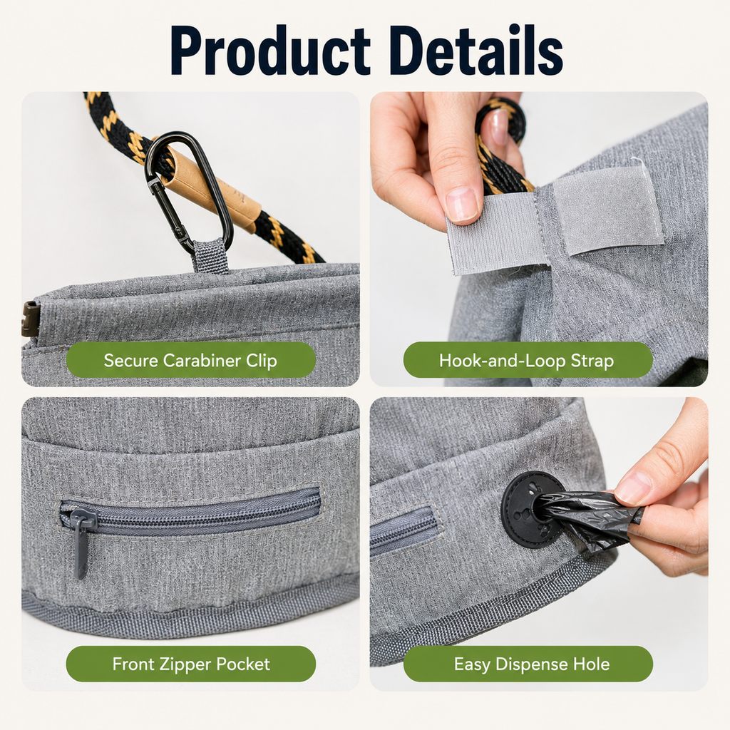 Dog Poop Bag Holder – Hands-Free Walks