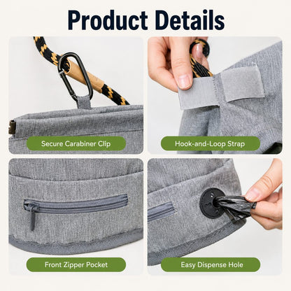 Dog Poop Bag Holder – Hands-Free Walks