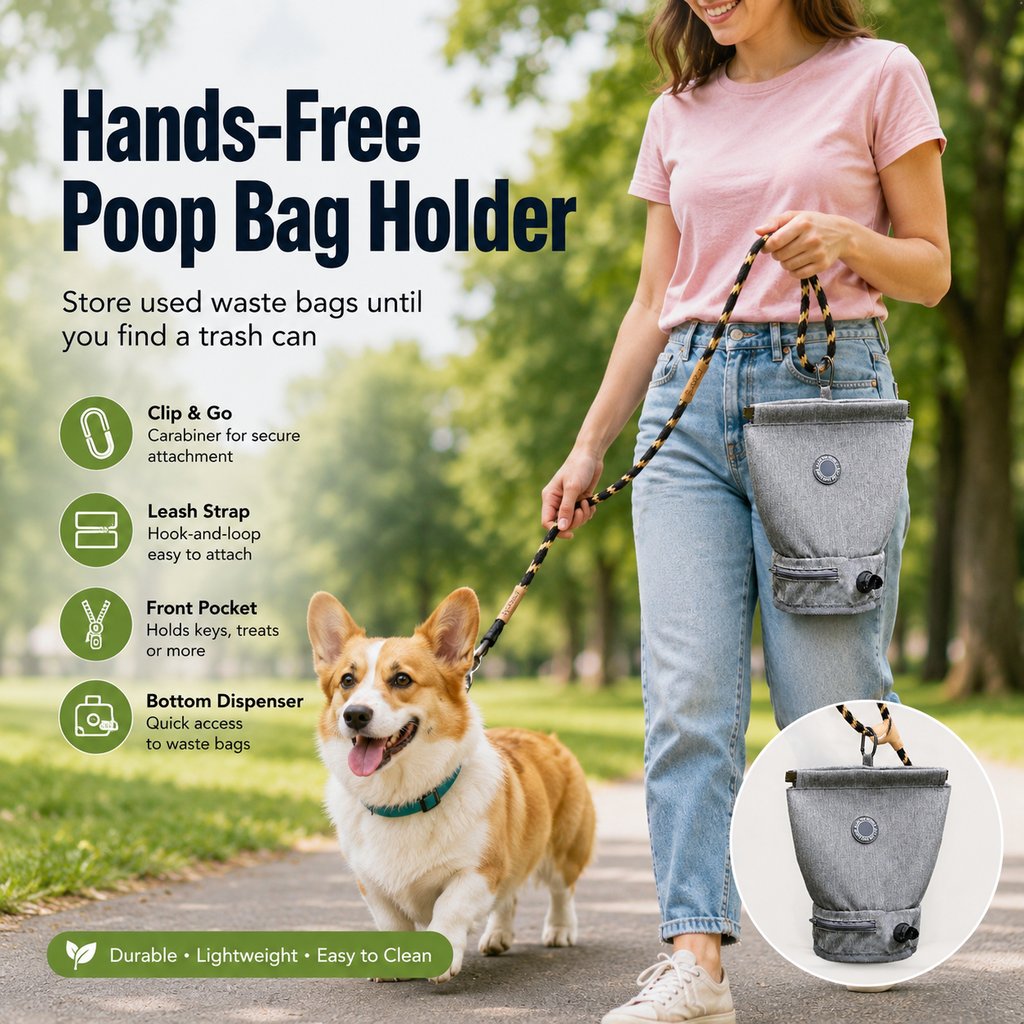 Dog Poop Bag Holder – Hands-Free Walks