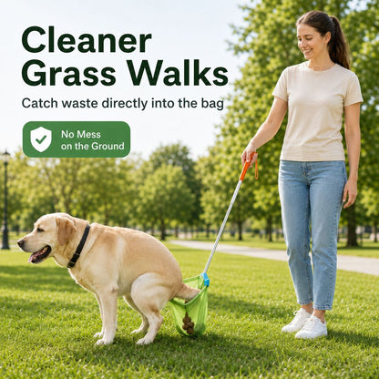 Foldable Dog Poop Catcher – No-Bend Waste Pickup