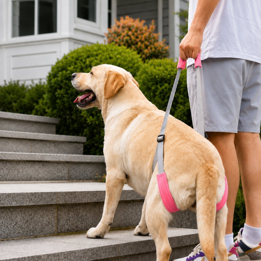 Dog Rear Lift Sling – Easier Stairs & Car Rides