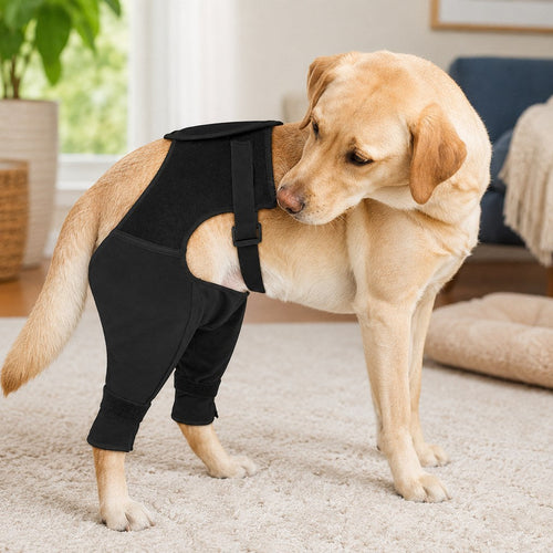 Dog Rear Leg Recovery Sleeve – Stops Licking