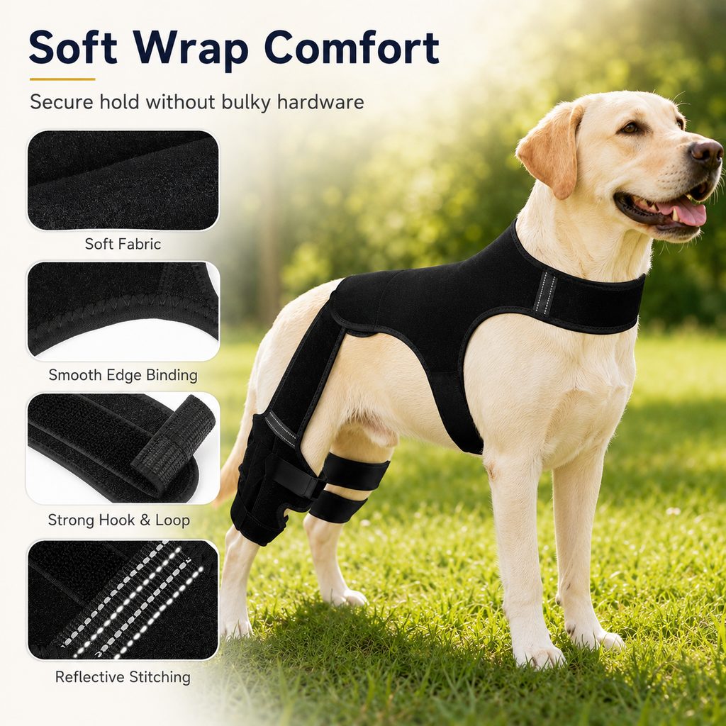 Dog Rear Leg Support Brace – Hind Leg Stability