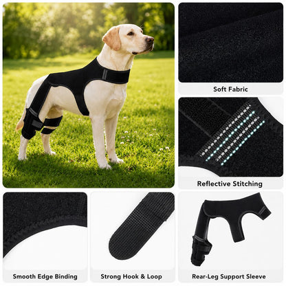 Dog Rear Leg Support Brace – Hind Leg Stability