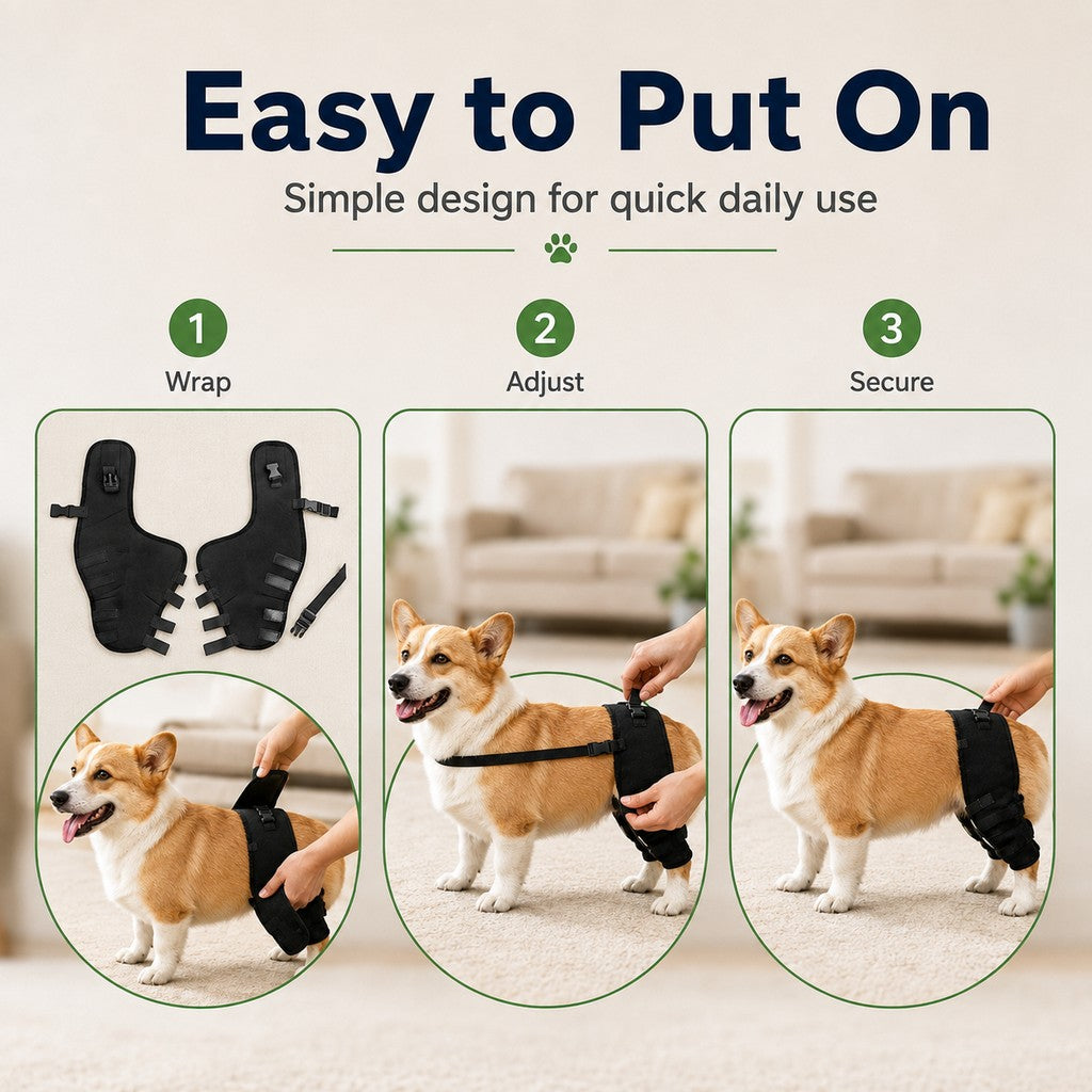 Hind Leg Dog Support Brace – Steadier Walking