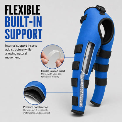 Reflective Rear Leg Dog Brace – Support & Visibility