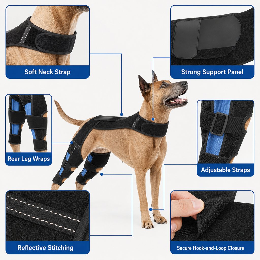 Dual Hind Leg Dog Support Harness – Walk & Stand Easier