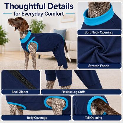 Dog Recovery Suit – Rear Leg Anti-Lick Coverage