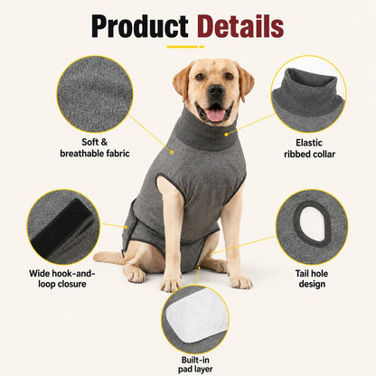 Padded Dog Recovery Suit – Surgery & Heat Protection